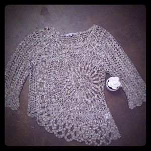 Tempo Paris open knit sweater